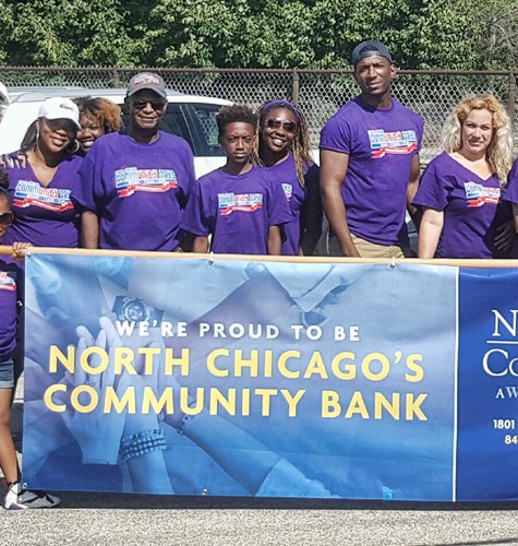 North Chicago's Community Bank banner